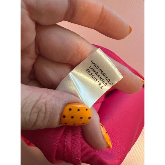 Ellison Women's Medium Hot Pink Pleated Pocketed High Rise Classy Shorts - Picture 11 of 11